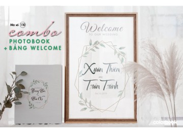 TRỌN BỘ Photobook   +  Bảng welcome (Design mã 110)